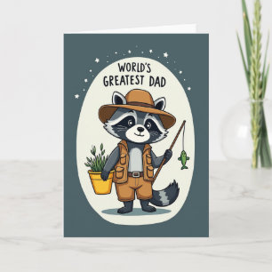 Tarjeta de Pesca del Mejor Papá del Mundo