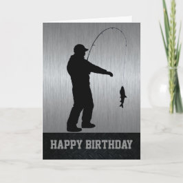 Tarjeta de Pesca Feliz Cumpleaños