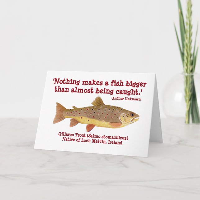 Tarjeta de pesca humorística (Anverso)