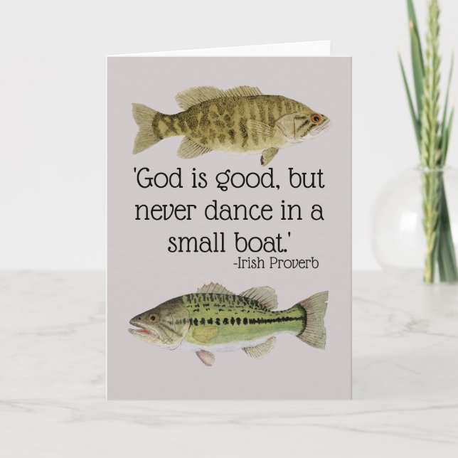 Tarjeta de pesca humorística (Anverso)