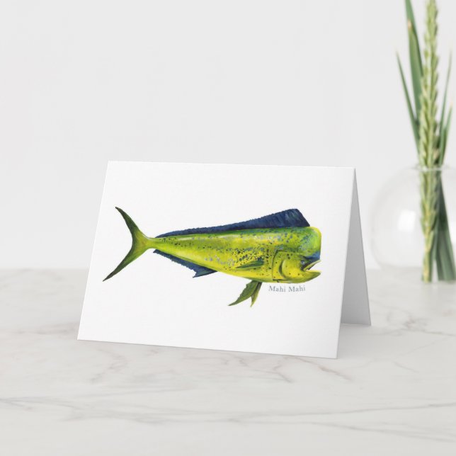 Tarjeta de pescado Mahi Mahi (Anverso)
