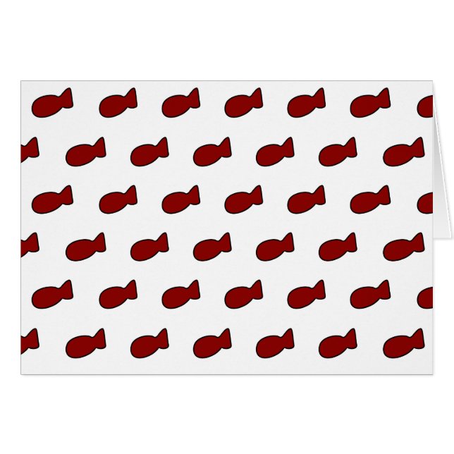 Tarjeta de pescado rojo (Anverso (Horizontal))