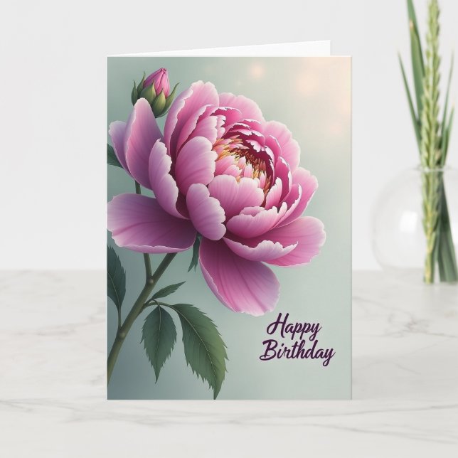 Tarjeta de Pétalo de Fucsia Alegre (Anverso)