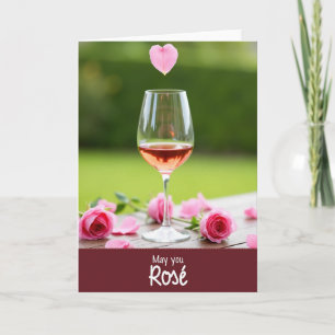 Tarjeta de Pétalo de Rosa para el Día de la Madre