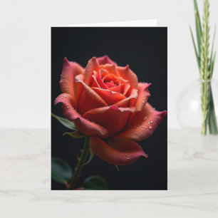 Tarjeta de Pétalos de Flor de Lunares