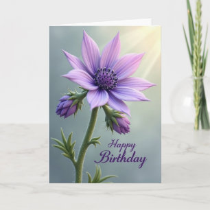 Tarjeta de Pétalos de Violeta Serena