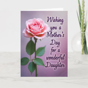 Tarjeta de Pétalos del Día de la Madre Preciosa