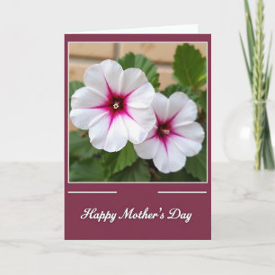Tarjeta de Pétalos del Día de las Madres Adorables