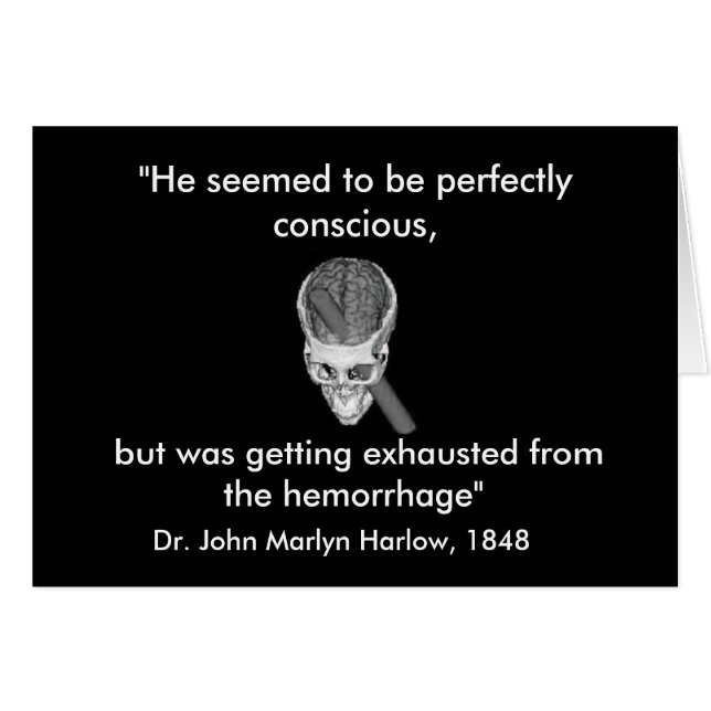Tarjeta de Phineas Gage (Anverso (Horizontal))