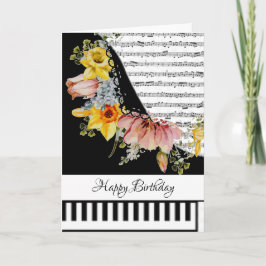 Tarjeta de piano personalizable