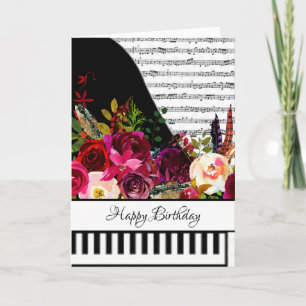 tarjeta de piano personalizable