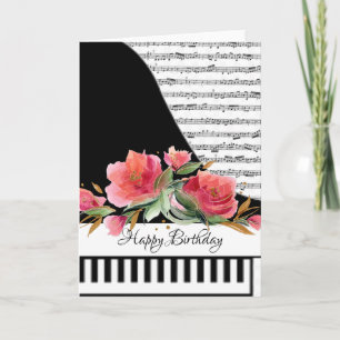 Tarjeta de piano personalizable