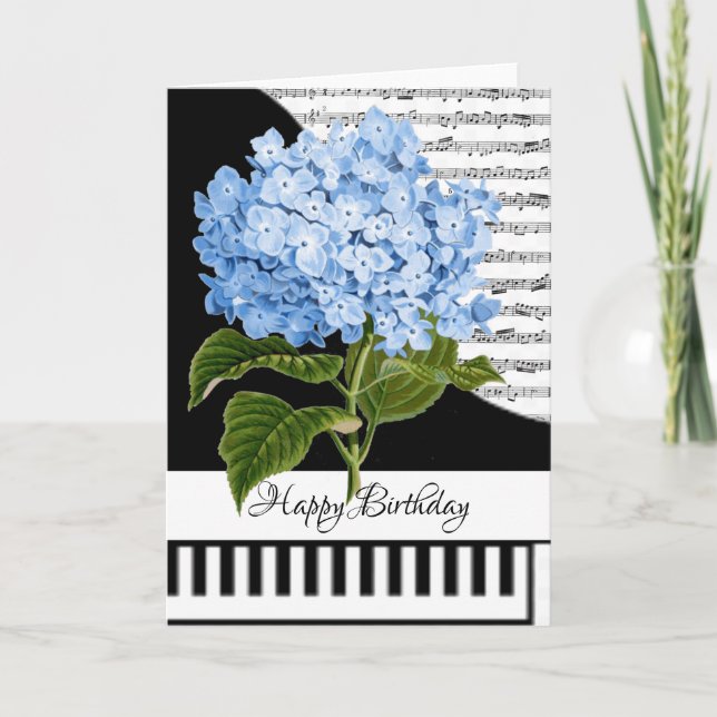 Tarjeta de piano personalizable (Anverso)