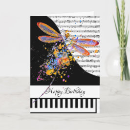 Tarjeta de piano personalizable
