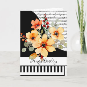 tarjeta de piano personalizable