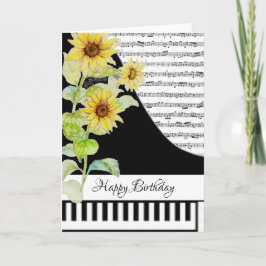Tarjeta de piano personalizable