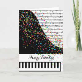 Tarjeta de piano personalizable