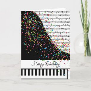 Tarjeta de piano personalizable