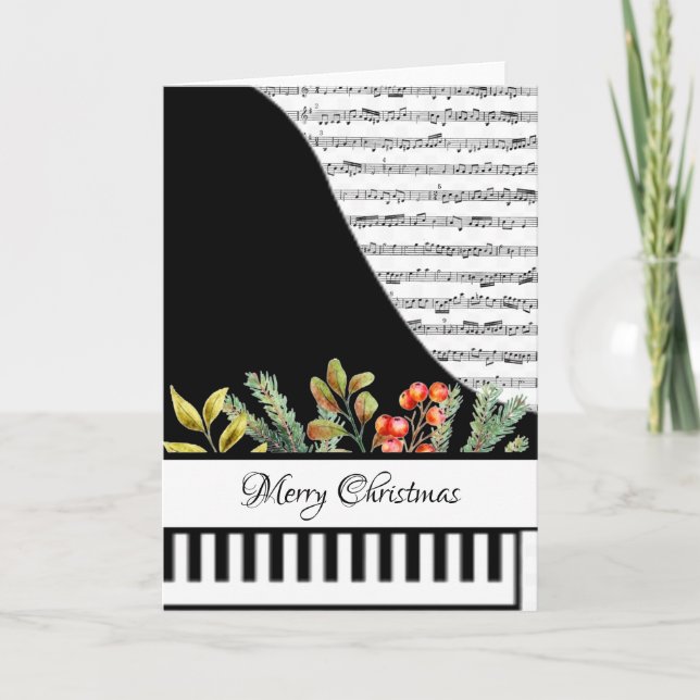 tarjeta de piano personalizable (Anverso)