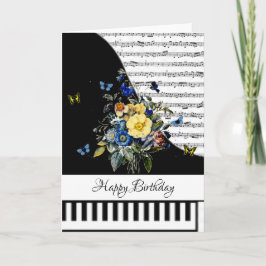 Tarjeta de piano personalizable