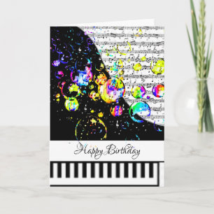 tarjeta de piano personalizable