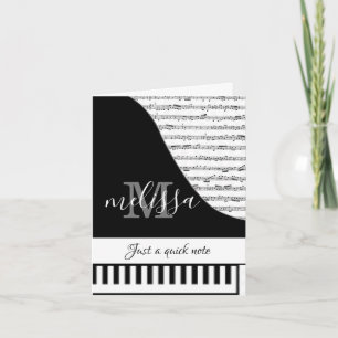 Tarjeta de piano personalizable