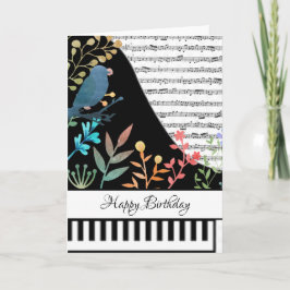 Tarjeta de piano personalizable