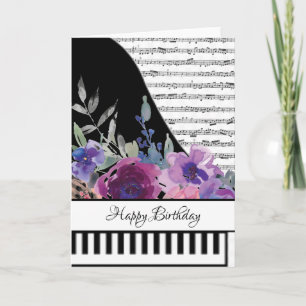 Tarjeta de piano personalizable