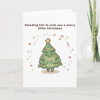 Tarjeta De Pie para Desearte una Feliz Navidad
