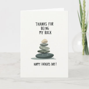 Tarjeta de piedra de agradecimiento del Día del Pa