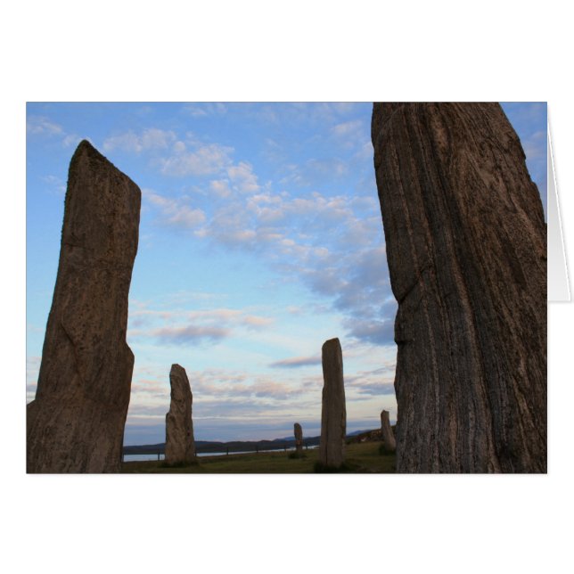 Tarjeta de piedra permanente de la Isla de Lewis (Anverso (Horizontal))