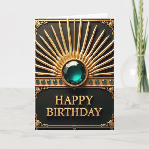 Tarjeta de Piedra Preciosa Turquesa Opulenta
