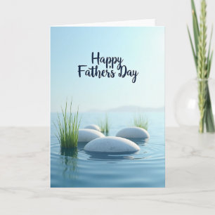 Tarjeta de Piedras del Día del Padre Azure
