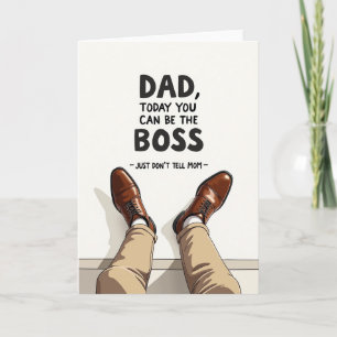 Tarjeta de piernas del Día del Padre dulce