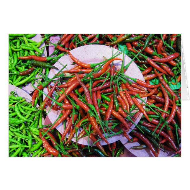 Tarjeta de pimientos para chile de ojos de pájaro (Anverso (Horizontal))