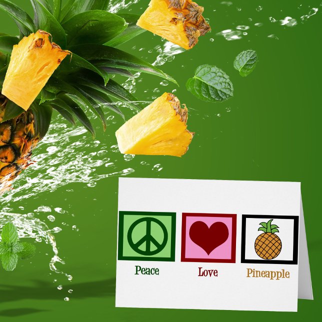 Tarjeta de piña de amor por la paz (Subido por el creador)