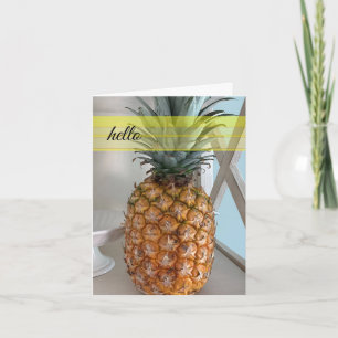 Tarjeta de piña tropical
