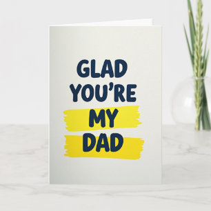 Tarjeta de pincelada del día del padre feliz
