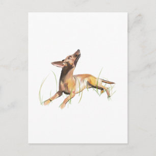 Tarjeta de Pinscher Miniatura, Personalizada