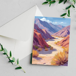 Tarjeta de pintura acuarela de la naturaleza del c