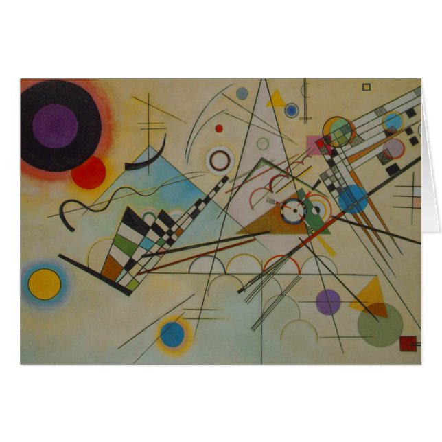 Tarjeta de pintura de aceite Kandinsky Composition (Anverso (Horizontal))