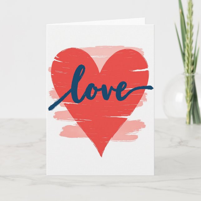 Tarjeta de pintura de amor sincero (Anverso)