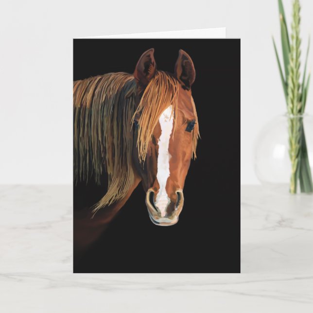 Tarjeta de pintura de caballo (Anverso)