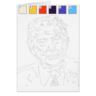 Tarjeta de pintura por números: Donald Trump 2