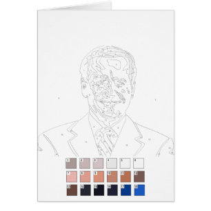 Tarjeta de pintura por números:Joe Biden