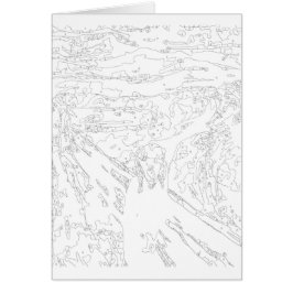 Tarjeta de pintura por números: La crema