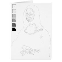 Tarjeta de pintura por números: Mona Lisa