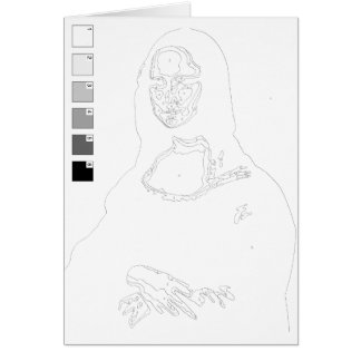 Tarjeta de pintura por números: Mona Lisa