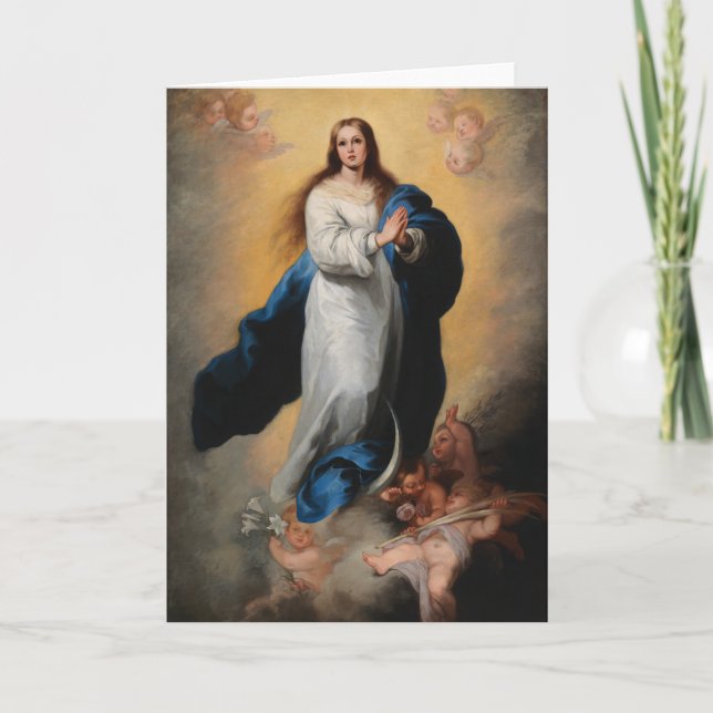 TARJETA DE PINTURA RENACENTISTA DE LA MADONNA CON  (Anverso)