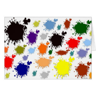 Tarjeta de pintura Splash
